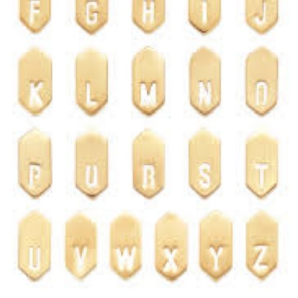 NWT Keep Collective Geo Brushed Gold Letter "I" - Picture 2 of 4